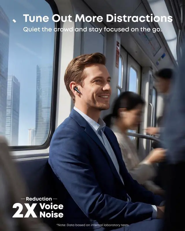 Alt view image 2 of 6 - Liberty 5 by Anker Noise-Cancelling Earbuds with Dolby Audio | Stronger voice reduction, real-time adaptive ANC, fast charging, 6-mic AI clear calls, long battery life