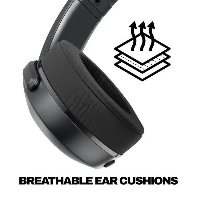 Alt view image 5 of 7 - Crusher 540 Active Wireless Sensory Bass Headphones - True Black | Bluetooth, Noise Isolating Over-Ear Secure Fit, Sweat and Water Resistant, 40 Hours Battery, Working Out, Gym, Fitness