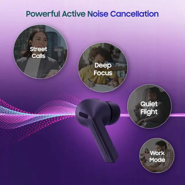 Alt view image 4 of 6 - Galaxy Buds 3-FE (2025) True Wireless Bluetooth Earbuds, Active Noise Cancellation, Clear Calls, Long Lasting Battery, Hands Free AI, Latin American Stock SM-R420NZKALTA - (Black)