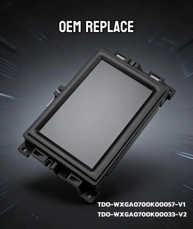 Alt view image 2 of 7 - 7" Uconnect Screen Replacement LCD Display for Jeep Compass Renegade 2017-2021 TDO-WXGA0700K00057-V1 TDO-WXGA0700K00033-V2 Radio Screen with Bracket