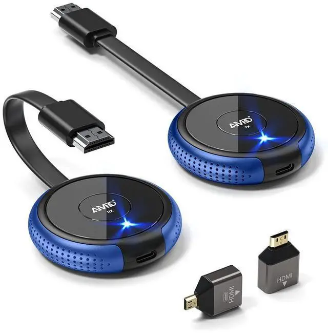 Main image of HDMI Wireless Transmitter and Receiver 4K, Wireless HDMI Extender Live Streaming Video/Audio No Lag for Laptop, PC, Cable Box, Camera, Blu-ray, DVD, PS5 to Monitor, Projector, HDTV - 165FT/50M