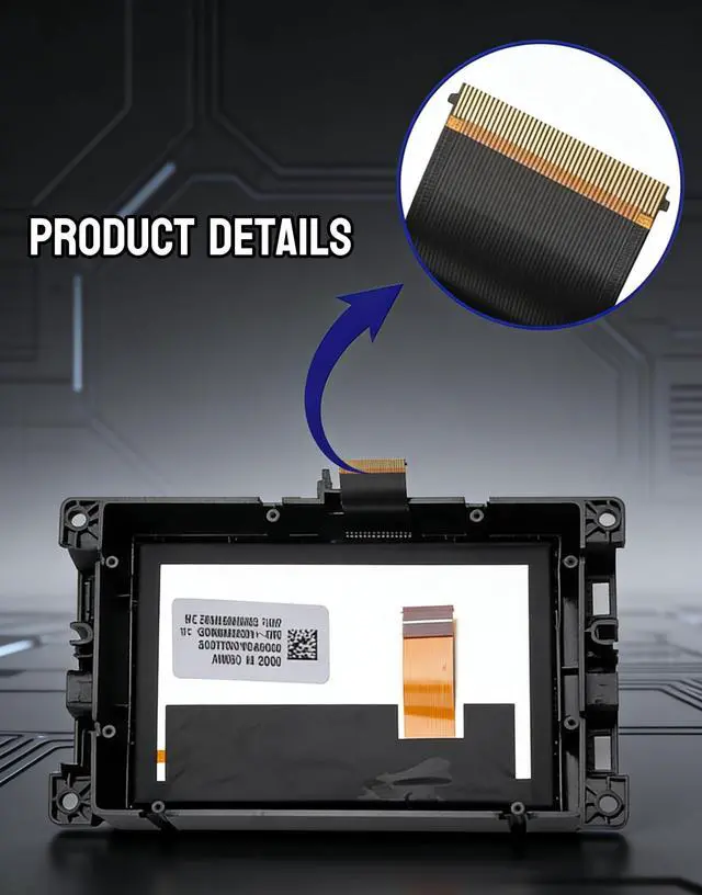 Alt view image 6 of 7 - 7" Uconnect Screen Replacement LCD Display for Jeep Compass Renegade 2017-2021 TDO-WXGA0700K00057-V1 TDO-WXGA0700K00033-V2 Radio Screen with Bracket