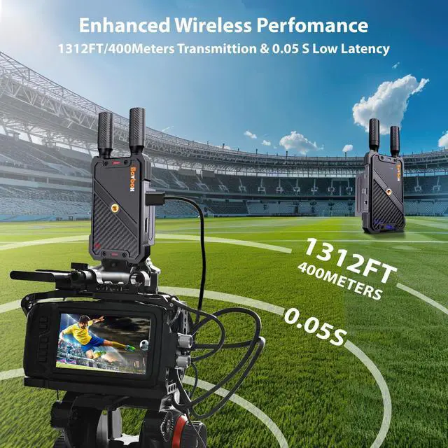 Alt view image 6 of 7 - Wireless HDMI Transmitter and Receiver: 1312ft Plug&Play HDMI Wireless Extender Kit 1080P with LoopOut and Support IR Remote Control Streaming from PC,Camera,Laptop,Netflix to HDTV/Projector/DSLR