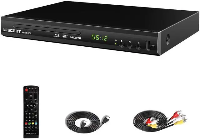 Main image of Blu Ray DVD Player, Full HD 1080p Home Theater Disc System, Region A/1 Blu-Rays,HD Blu-Ray DVD Player for TV with Coaxial Audio/HDMI/AV/Output, USB Input, Built-in PAL NTSC