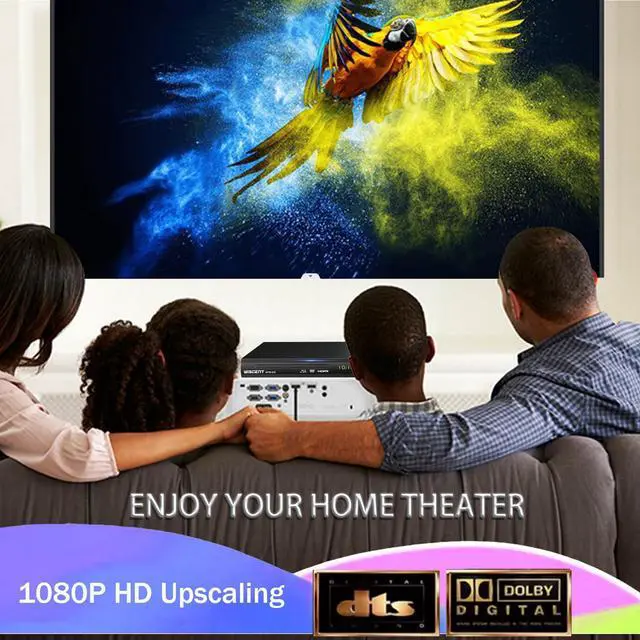 Alt view image 3 of 7 - Blu Ray DVD Player, Full HD 1080p Home Theater Disc System, Region A/1 Blu-Rays,HD Blu-Ray DVD Player for TV with Coaxial Audio/HDMI/AV/Output, USB Input, Built-in PAL NTSC
