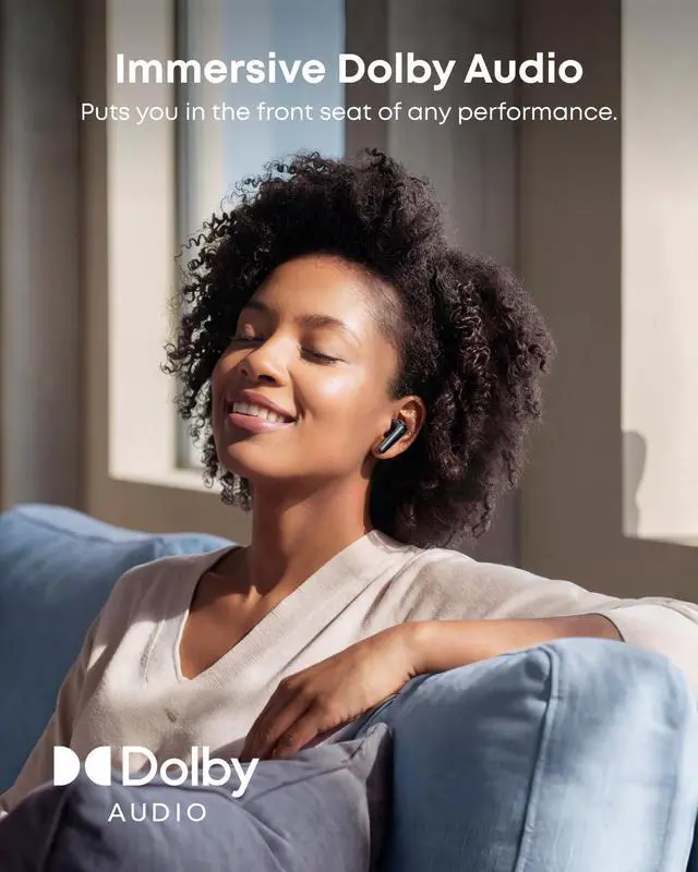 Alt view image 4 of 6 - Liberty 5 by Anker Noise-Cancelling Earbuds with Dolby Audio | Stronger voice reduction, real-time adaptive ANC, fast charging, 6-mic AI clear calls, long battery life