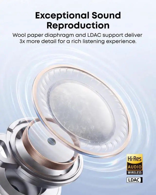 Alt view image 5 of 6 - Liberty 5 by Anker Noise-Cancelling Earbuds with Dolby Audio | Stronger voice reduction, real-time adaptive ANC, fast charging, 6-mic AI clear calls, long battery life