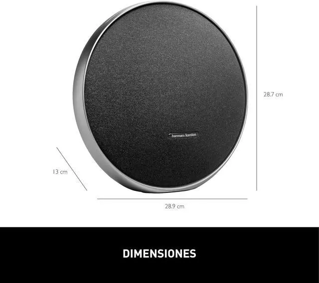 Alt view image 4 of 5 - Onyx Studio 9 - Portable Bluetooth Speaker Bundle - Self-Tuning, Built-in Battery, USB Charging, Aluminum Handle + Aux Cable + Cleaning Cloth, Wireless Home & Outdoor Speaker