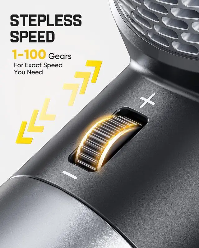 Alt view image 7 of 7 - Gust B11 Mix 2-in-1 Electric Air Duster & Portable Fan | 110000RPM Brushless Motor, 100-Speed Adjustable, One-Tap Booster, Rechargeable Blower for PC, Electronics & Outdoor Cooling