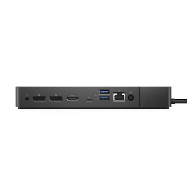 Alt view image 3 of 7 - WD19 180W Docking Station (130W Power Delivery) USB-C, HDMI, Dual DisplayPort, Black