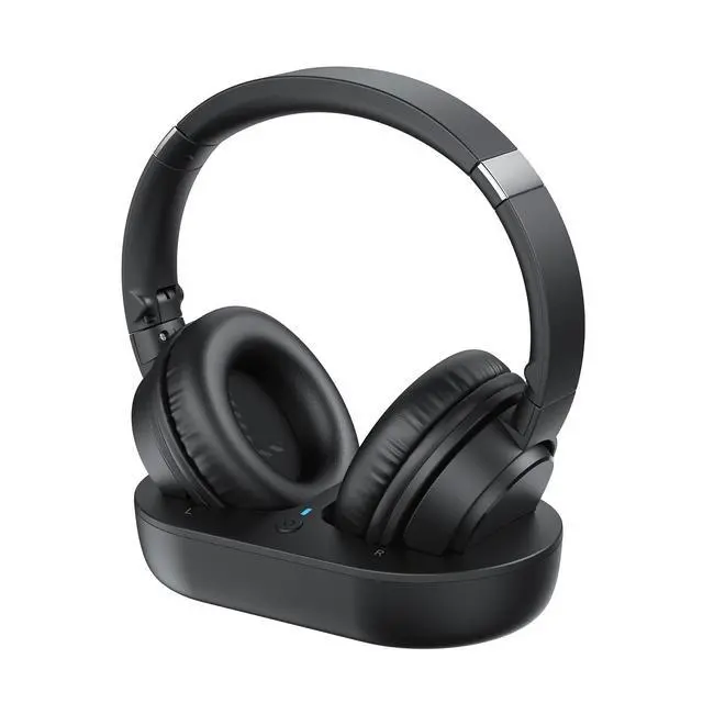 Main image of Wireless Headphones for TV, TV Headphones Wireless for Seniors with Easy Setup, Compatible with Most TVs, Charging Base, 65H Playtime, Low Latency Audio, TV Headset, Ideal for Dad, Mom