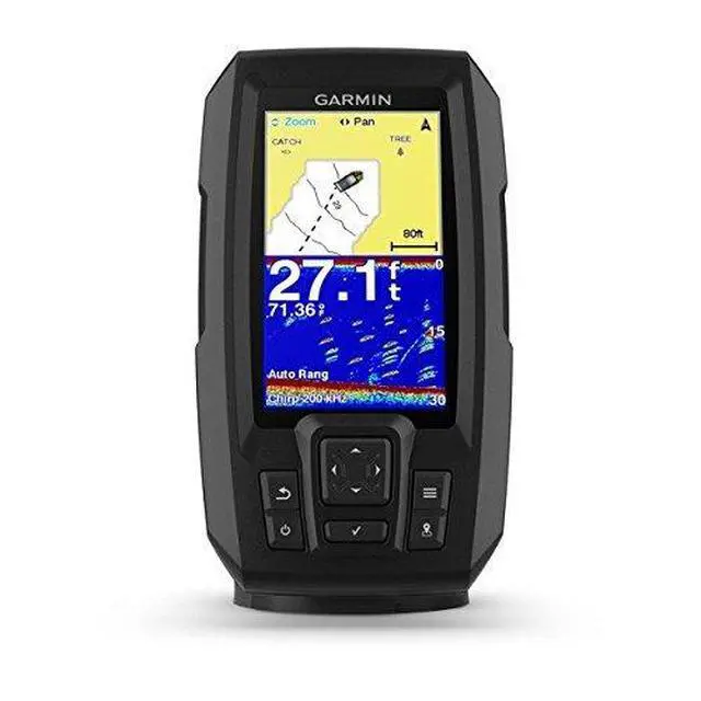 Alt view image 2 of 4 - Striker Plus 4 with Dual-Beam Transducer and Protective Cover, 4.3" LED Display, 1.1 lbs, Fishfinder, Plus 4 Model
