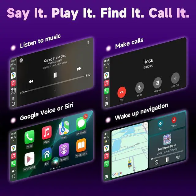 Alt view image 5 of 7 - 6.1" Wireless Motorcycle CarPlay Screen with TPMS, Model MOX61 | Wireless Apple CarPlay & Android Auto, IP67 Waterproof GPS, Dual Bluetooth, Magnetic Mount, Voice Control