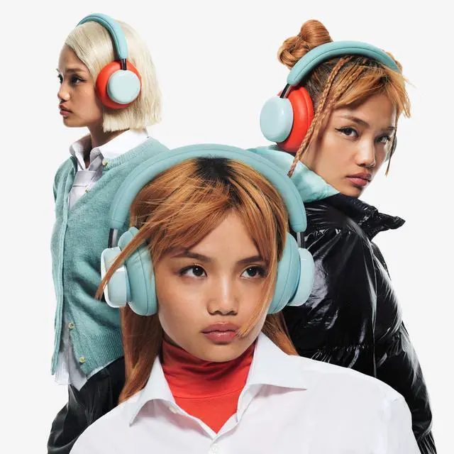 Alt view image 6 of 7 - Headphone Pro Active Noise Canceling Wireless Headphones Bluetooth 5.4 Over The Ear Headset, 50H ANC Playtime, Bass&Treble Slider, Custom EQ&Spatial Audio, Hi-Res LDAC, Light Green