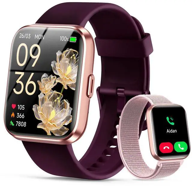 Main image of Smart Watches for Women, 1.83" Alexa Smart Watch for Android Phones & iPhones with Calls/Messages, 120+ Sport Modes Fitness Watches for Women Men with Heart Rate Monitor, Sleep/Activity/Health Tracker
