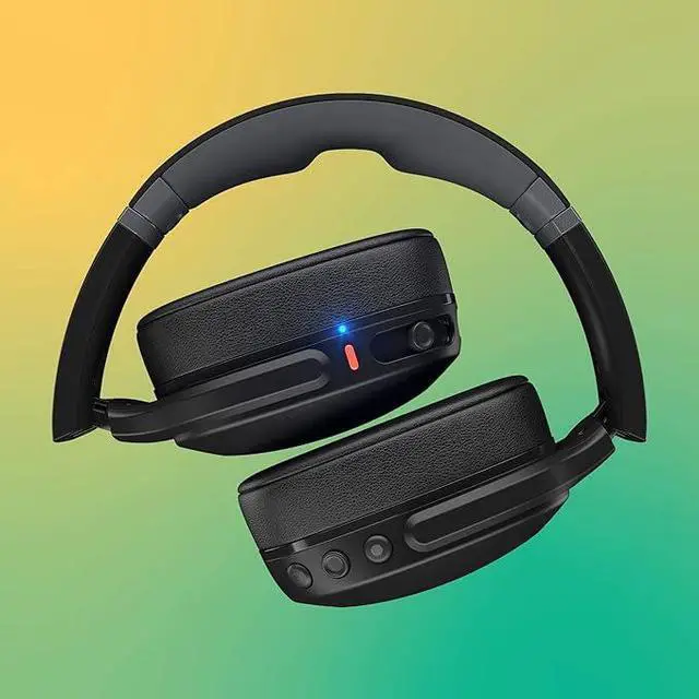 Alt view image 2 of 5 - Crusher Evo Wireless Bluetooth Headphones with Extra USB-C Charging Cable, Multi-Sensory Bass, Noise Isolating Over-Ear Fit, 40 Hours Battery, Microphone for iPhone Android - True Black