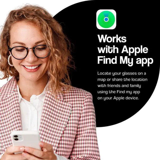 Alt view image 2 of 7 - x Glasses - Find Your Glasses and Apple Find My (iOS only), Glasses Tracker - Android not Supported