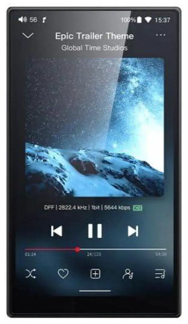Main image of JadeAudio/ JM21(4+64) Android 13 Hi-Res Music Player MP3 with Snapdragon 680, Bluetooth WiFi USB DAC 12.5H Playtime (Black)