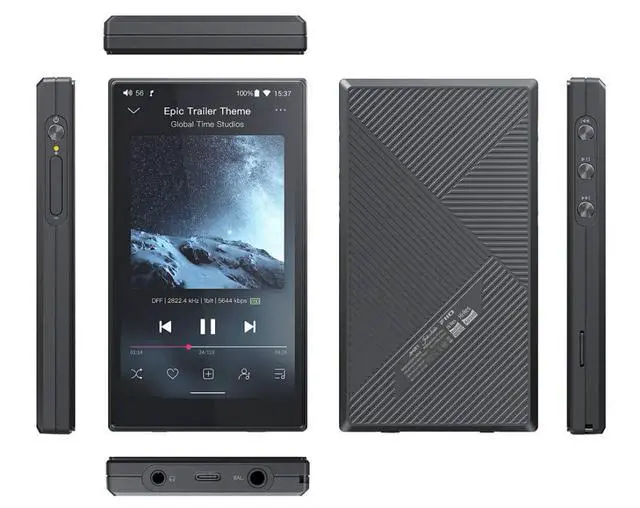 Alt view image 4 of 4 - JadeAudio/ JM21(4+64) Android 13 Hi-Res Music Player MP3 with Snapdragon 680, Bluetooth WiFi USB DAC 12.5H Playtime (Black)