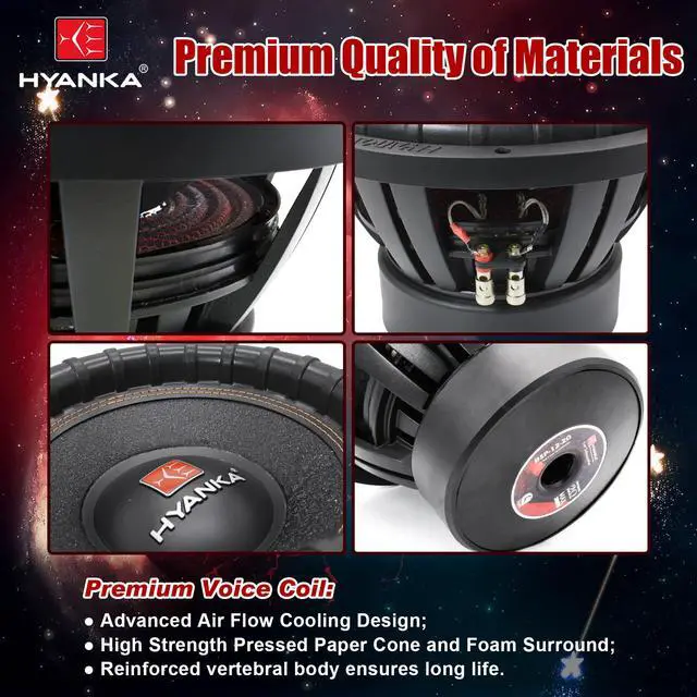 Alt view image 3 of 7 - BSP-15-2 15-Inch Car Subwoofer, 3200W Max, Dual 2 Ohm DVC | 3-inch voice coil, black aluminum basket, and paper cone deliver deep bass for car audio systems
