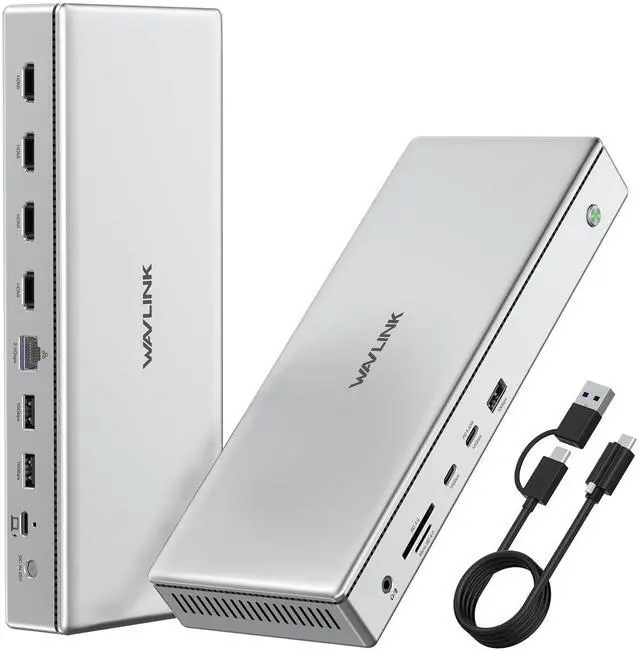 Main image of Pro Docking Station 4 Monitors, Quad 4K Displays for Mac, Windows | Displaylink DL7400 Dock with 4x HDMI, PD 100W, 2.5G Ethernet, 10G USB, SD/TF 4.0, Ideal for Workstation & Home Office
