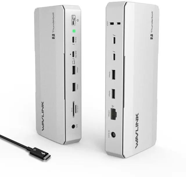 Main image of Intel EVO Certified TBT5 Dock, 120Gbps, 140W PD, 8K, USB-A, Cooling | Thunderbolt 5 Docking Station hub TB5 Dock 8K Display 140W Max Charging 4X USB-A 3.2 TBT 5/4 Laptops laptop cooling system