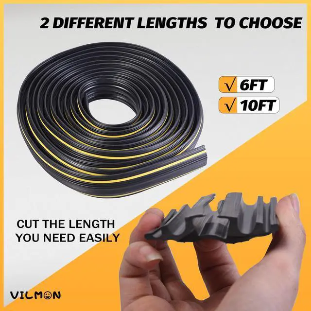 Alt view image 3 of 7 - 6FT Floor Cord Cover-Cord Cover Floor,Power Cable Protector Soft Extension Floor Cable Cover to Organize and Protect Wire on Floor, Electrical Cord Covers for Floor (6ft)
