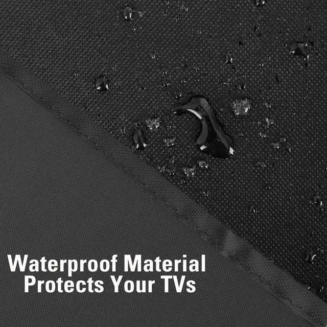 Alt view image 6 of 7 - Outdoor TV Cover Weatherproof with Bottom Cover for 30-32 inch TV, Waterproof and Dustproof TV Screen Protectors with Remote Control Pocket for Outside LED, LCD, OLED Flat Screen TVs