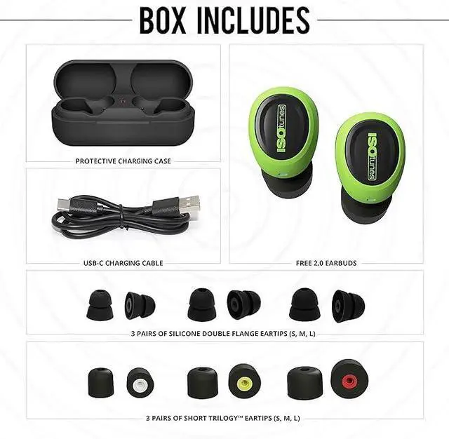 Alt view image 3 of 7 - Free 2.0 Bluetooth Hearing Protection, OSHA Compliant Work Earbuds | 25 dB NRR, wireless earplug headphones, OSHA approved, true wireless Bluetooth, designed for work