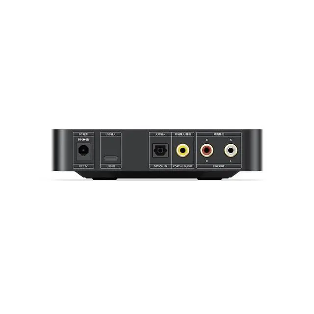 Alt view image 3 of 7 - K11 DAC and Headphone Amplifier for Home Audio or PC, 6.35mm and Balanced 4.4mm, RCA, Coaxial, Optical, 1400mW, 384kHz/24Bit DSD256 (Black)