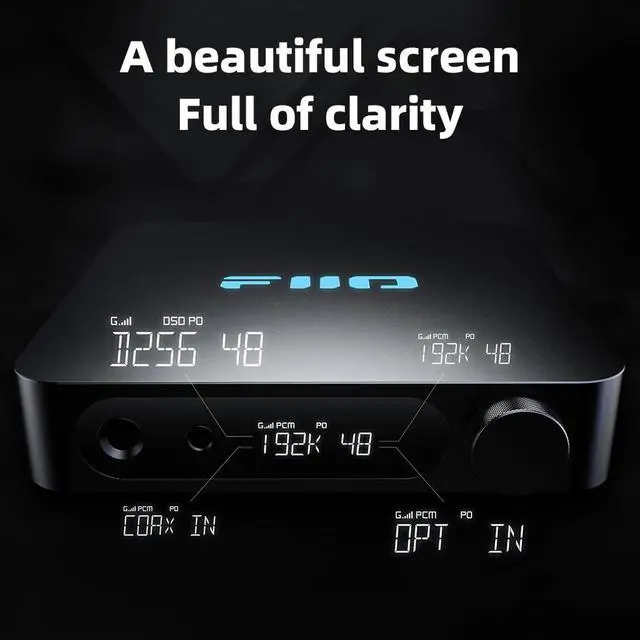 Alt view image 6 of 7 - K11 DAC and Headphone Amplifier for Home Audio or PC, 6.35mm and Balanced 4.4mm, RCA, Coaxial, Optical, 1400mW, 384kHz/24Bit DSD256 (Black)