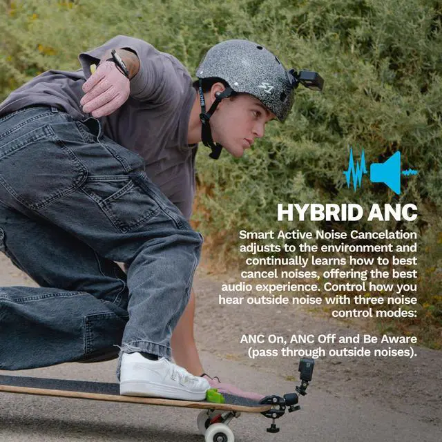 Alt view image 4 of 7 - Epic Air Sport ANC 3, True Wireless Earbuds, Active Noise Cancelling, Bluetooth, Sport, Black