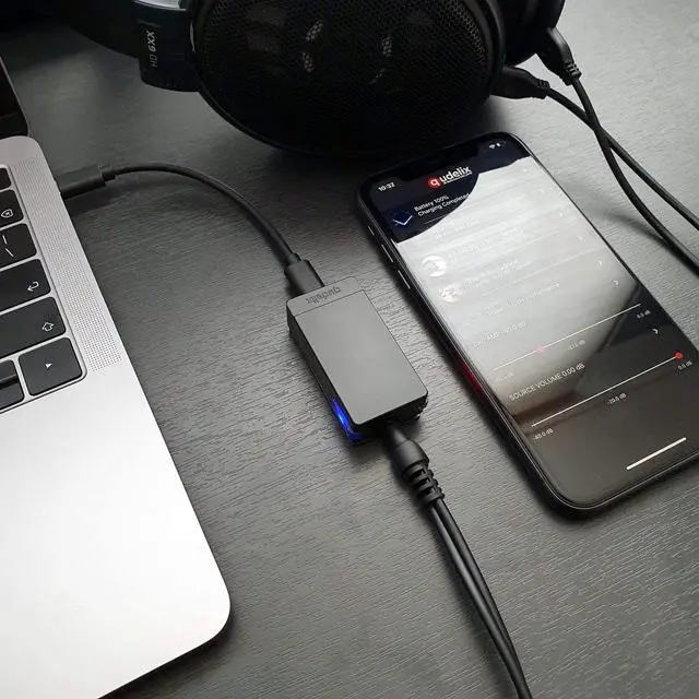Alt view image 7 of 7 - 5K Bluetooth USB DAC AMP with LDAC, aptX Adaptive, aptX HD, AAC (Dual ES9219 3.5mm Unbalanced & 2.5mm Balanced Output)