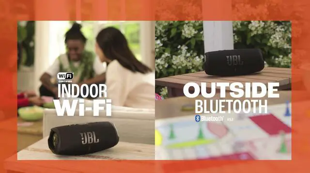 Alt view image 4 of 7 - Charge 5 Wi-Fi - Portable Wi-Fi Speaker - Black | Bold Original Pro Sound with deep bass, Wi-Fi and Bluetooth connectivity, Portability with 20 hours of battery life