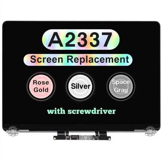 Main image of Screen Replacement for MacBook Air M1 2020 A2337 EMC 3598 Retina Full LCD Display Assembly 13.3" 2560x1600 (Space Gray)