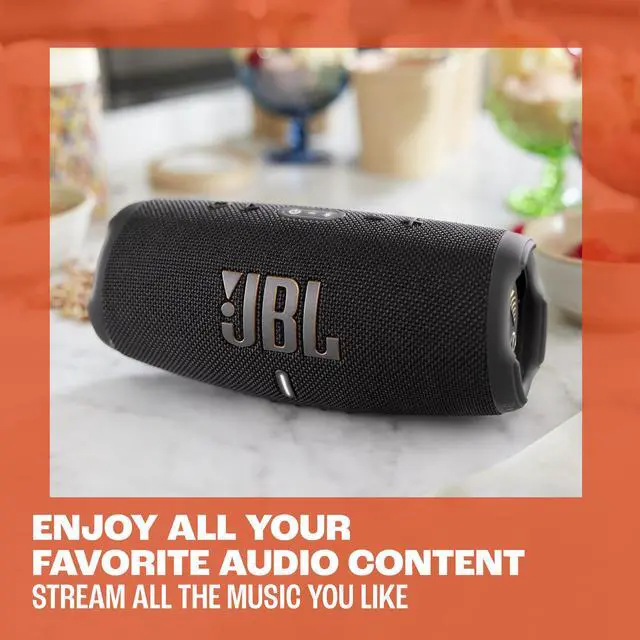 Alt view image 7 of 7 - Charge 5 Wi-Fi - Portable Wi-Fi Speaker - Black | Bold Original Pro Sound with deep bass, Wi-Fi and Bluetooth connectivity, Portability with 20 hours of battery life