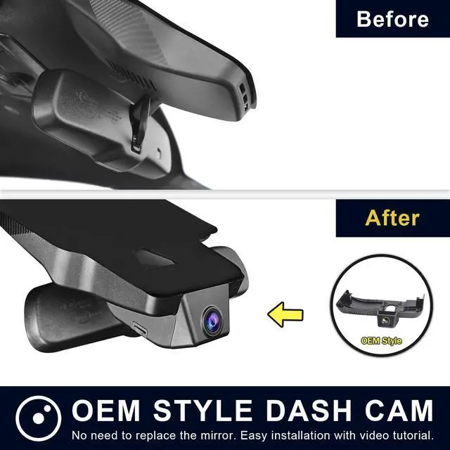 Alt view image 7 of 7 - 4K Dash Cam Custom fit for Toyota Tacoma 2018-2023(Model A) | Limited TRD Sport Off-Road Pro SR5 SR etc, Integrated OEM Look,UHD 2160P Video,App & WiFi, GPS, 64GB Card