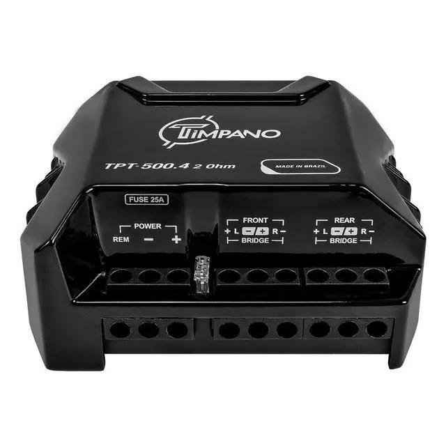 Alt view image 3 of 7 - Audio TPT-500.4 2 Ohm 400 Watt 4 Channel Car Audio Amplifier