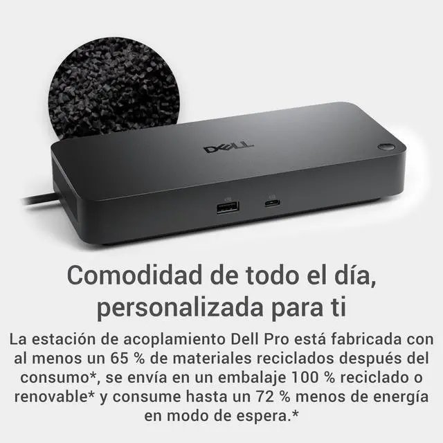 Alt view image 5 of 7 - Pro Dock WD25 Docking Station - USB-C with 100W Charging, Supports 4 Displays, 2X DP 1.4, HDMI 2.1, 6 USB Ports, 2.5GbE Ethernet, Durable Compact Design