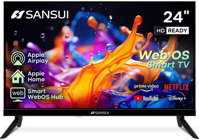 Main image of 24 inch 768P DLED Smart WebOS TV | Small Television with chromecast Built in | WebOS hub Compatible with HomeKit | Support Airplay & WiFi Connection & Bluetooth 5.2&2 * 8w Speakers