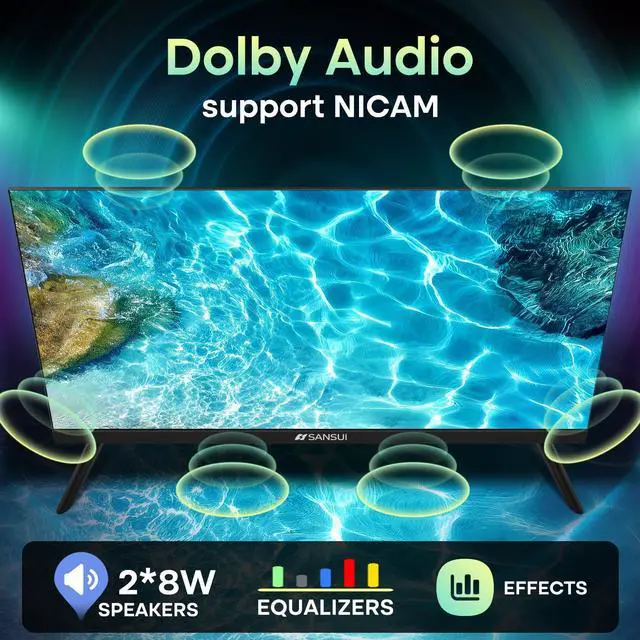 Alt view image 4 of 7 - 24 inch 768P DLED Smart WebOS TV | Small Television with chromecast Built in | WebOS hub Compatible with HomeKit | Support Airplay & WiFi Connection & Bluetooth 5.2&2 * 8w Speakers