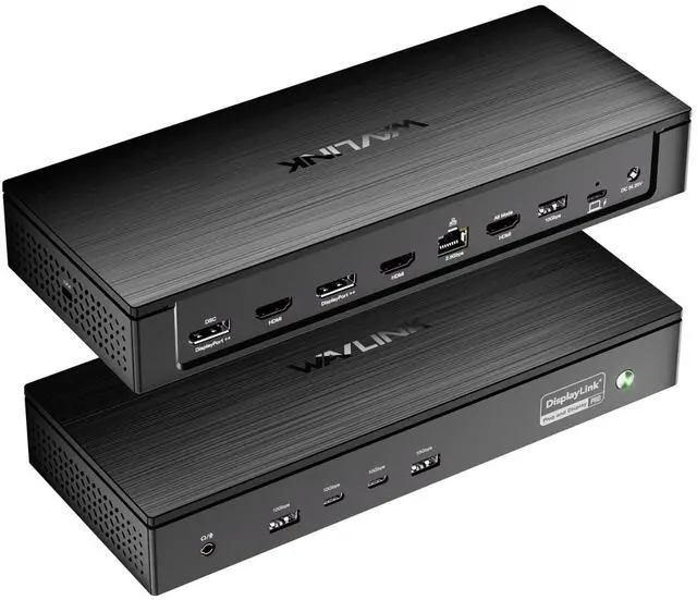 Main image of Pro Docking Station 5 Monitors, Five 4K Displays for Mac,Windows | DisplayLink DL7400 Dock with PD100W, 2x DP 1.4(120Hz), 2x HDMI, 2.5Gbps Ethernet, Ideal for Workstation & Home Office
