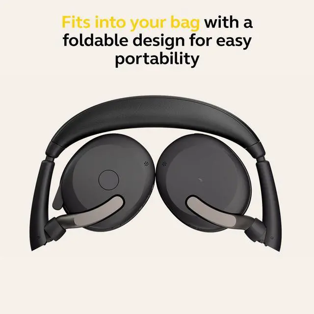 Alt view image 7 of 7 - Evolve2 65 Flex Wireless Stereo Headset with Hybrid ANC, Black | Bluetooth Wireless Design, Noise-Cancelling ClearVoice Mic, Hybrid ANC for Focus, Works with Zoom and Google Meet