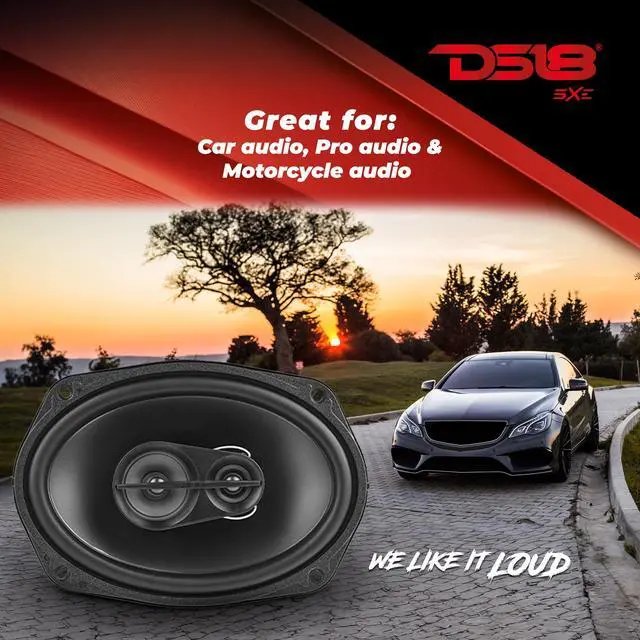 Alt view image 4 of 7 - S69 Select 6x9 3-Way Coaxial Speaker 240 Watts 4-Ohm, Grill Included - 3-Way Car Audio Speakers, Perfect OEM Upgrade, Easy Installation, 6" x 9" Car Speakers - Pair