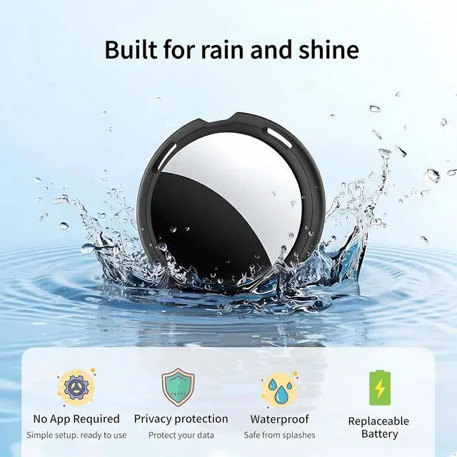 Alt view image 6 of 7 - 2 Pack Smart Tracker Tags MFi Certified for Apple Find My Item Finder | Air Tracker Bluetooth Tracking Devices Tags Global Coverage Locator Item Finder for Keys Kids Dogs Luggage Wallet Backpack