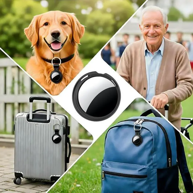 Alt view image 7 of 7 - 2 Pack Smart Tracker Tags MFi Certified for Apple Find My Item Finder | Air Tracker Bluetooth Tracking Devices Tags Global Coverage Locator Item Finder for Keys Kids Dogs Luggage Wallet Backpack