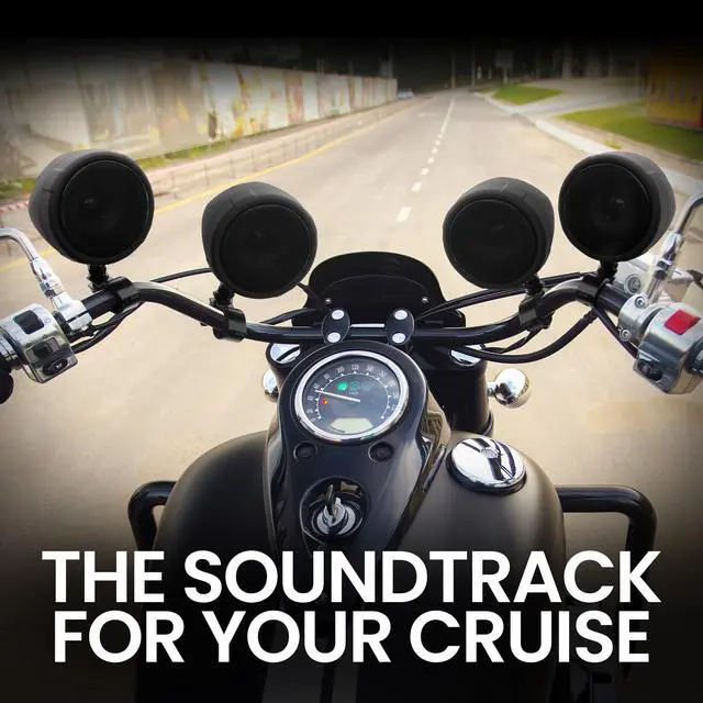 Alt view image 5 of 7 - MCBK470B Motorcycle ATV Speakers & Class D Amp Package