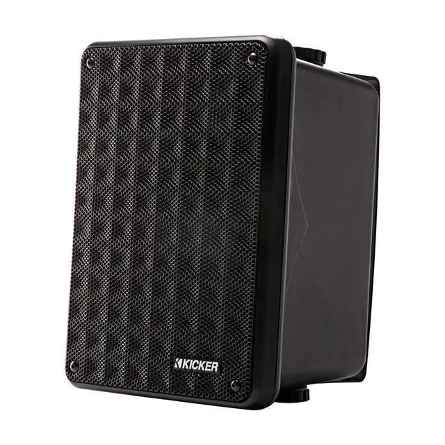 Alt view image 4 of 7 - KB6B 2-Way Full Range Indoor Outdoor Speakers (Pair) Weatherproof Speakers for Patio Garage Poolside in-Home, 6.5 inch woofer, 2x5 inch Horn Tweeter Black