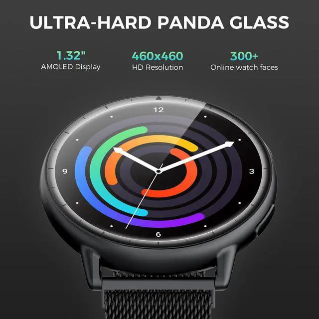 Alt view image 6 of 7 - GPS Smart Watch for Men Women, 1.32" AMOLED, 5ATM Fitness Tracker | Smartwatch Built-in GPS, Bluetooth Call, 110+ Sports Modes, 24/7 Heart Rate/SpO2/Sleep Monitor, Barometer, for Android & iOS
