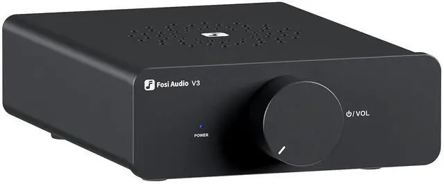 Main image of V3 Stereo Amplifier Home Audio 300 Watts x2 Power TPA3255 Class D Mini Speaker Amp 2 Channel Audio Component for Passive Bookshelf Tower Speakers Desktop Home Theater with 48V Power Supply